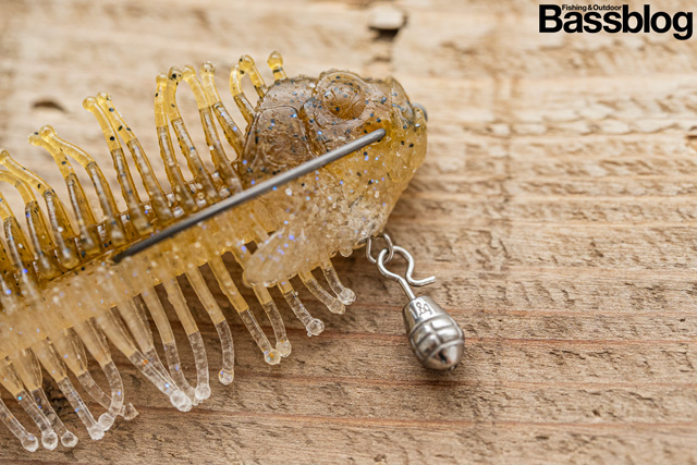 ギーラカンスのグレネードシンカーのお魚セッティング