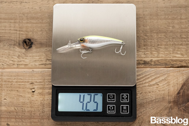 シマノ パブロシャッド52SPの重さ