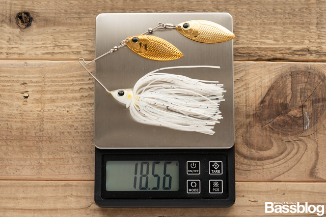 グライドヘッドスピナーベイトの重さ