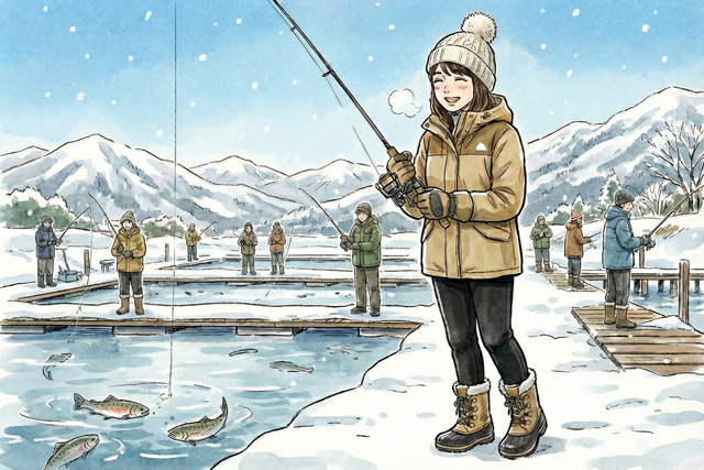 釣りガール向け防寒着