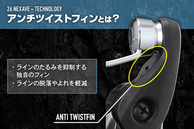 26ネクサーブのアンチツイストフィン