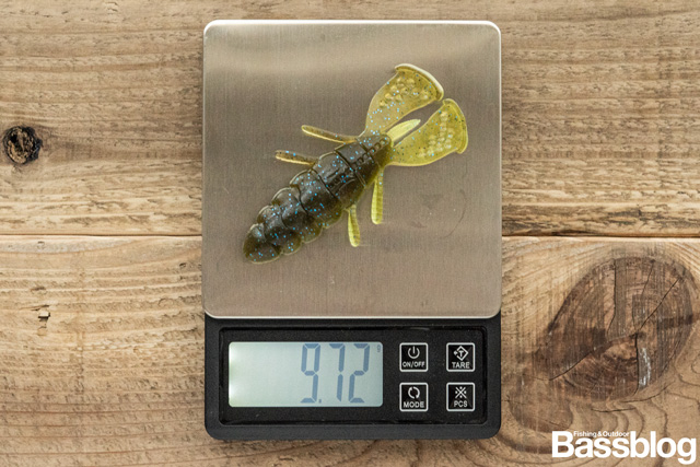 スラップホッグの重さは約9.7g