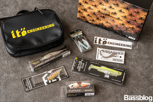 2026年 メガバス福袋の中身を広げたところ