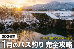 【2026年最新版】1月のバス釣り完全攻略。1月のブラックバスはこうやって釣る。